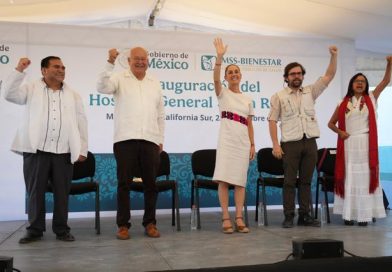 INAUGURA CLAUDIA SHEINBAUM Y VÍCTOR CASTRO NUEVO HOSPITAL GENERAL DE SANTA ROSALÍA.