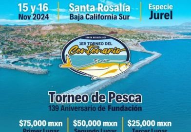 REALIZARÁN EL 15 Y 16 DE NOVIEMBRE, TORNEO DE PESCA DE JUREL, EN SANTA ROSALÍA.