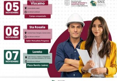 SECRETARÍA DEL TRABAJO LLEVARÁ JORNADAS DE EMPLEO EN MULEGÉ, SANTA ROSALÍA Y LORETO.